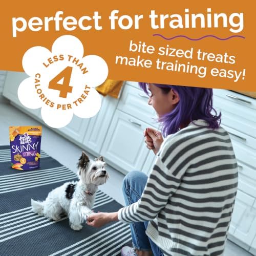 Fruitables Skinny Mini Dog Treats, Training Treats, Rotisserie Chicken, 5oz