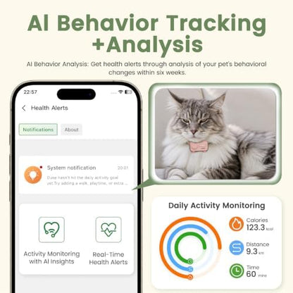 GPS Tracker for Dogs & Cats, Smart Real-Time Virtual Fence for Pet Tracker