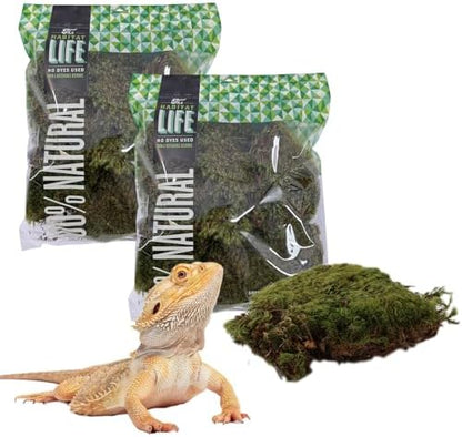 Mood Moss for Terrarium Habitats, Medium 2-Pack