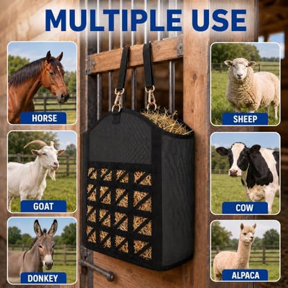 Hay Bags for Horses Goat, Slow Feed Hay Feed Bag