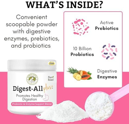 Probiotics for Dogs and Cats with Prebiotics, 2 Oz, 57 Scoops