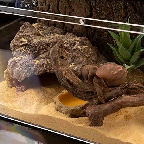Reptile Hide Bearded Dragon Cave Hideouts Habitat Décor for Snake (Medium)