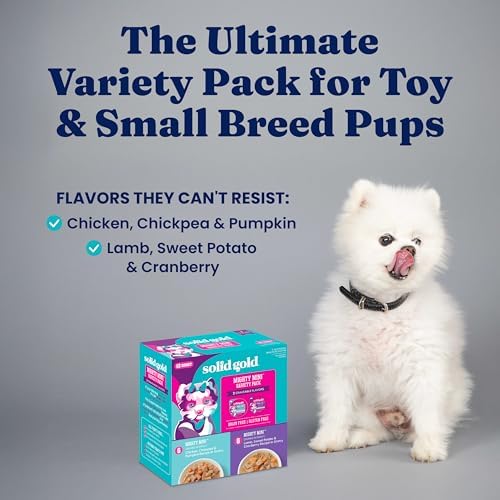 Solid Gold Small Breed Chicken & Lamb Wet Dog Food Topper Variety Pack 12ct