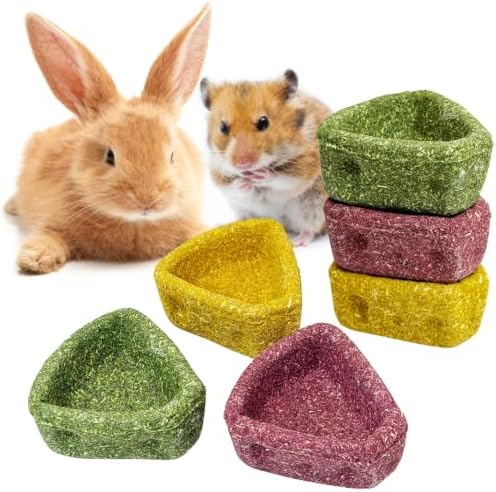 6 PCS Bunny Chew Toys for Teeth Natural Guinea Pig Treat