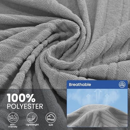 Pet Couch Cover for Dogs, 3 Cushion Sofa Slipcover, Light Grey