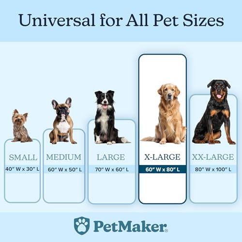 PETMAKER Water-Resistant Dog Blanket, Tan, 60” x 80”