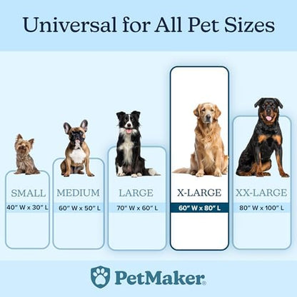 PETMAKER Water-Resistant Dog Blanket, Tan, 60” x 80”