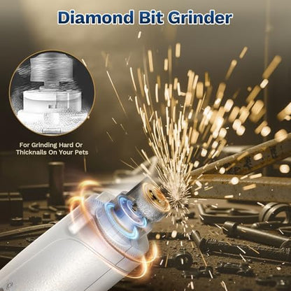 2-in-1 Dog & Cat Nail Clippers and Grinder with Catcher & 2 LED Lights