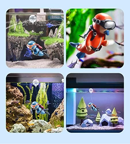 2-Pack Floating Little Diver, Aquarium Decorations for Fish Tanks