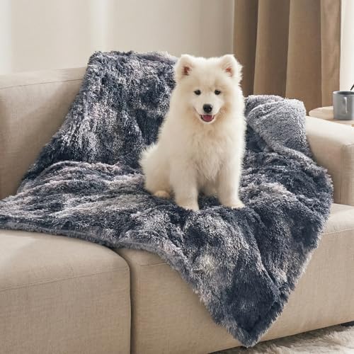 Bedsure Waterproof Dog Blankets for Medium Dogs, Fluffy Faux Fur, 40x50