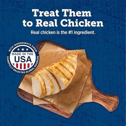 Blue Buffalo True Chews Dog Treats, Made in the USA with Natural Ingredients, Chicken Bacon Recipe, 12-oz Bag (Pack of 6)