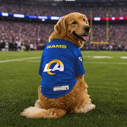 Littlearth NFL Los Angeles Rams Stretch Pet Jersey, Team Color, X-Large