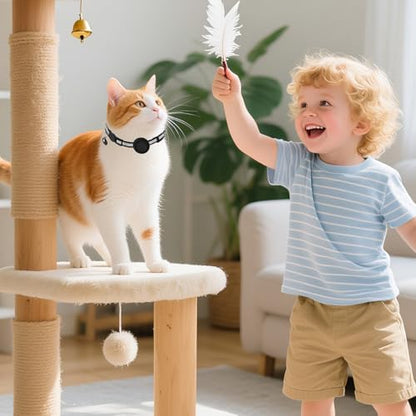 GPS Tracker for Cats (1 Pack), Mini GPS Cat Tracker, Smart Pet Activity Tracker, No Monthly Fee, Compatible with Apple Find My(iOS Only), Anti-Lost, Finder Tag for Vehicles, Pets, Kids, Items