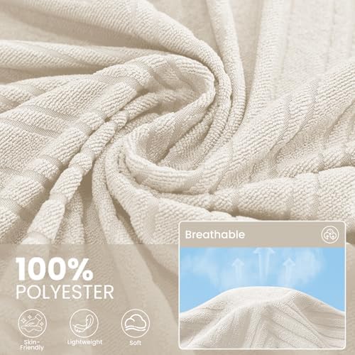 L Shaped Sectional Couch Cover 2 Piece, XXX-Large, Off White