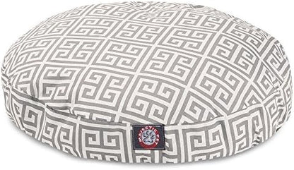 Grey Towers Medium Round Indoor Outdoor Pet Dog Bed With Removable Washable Cover By Majestic Pet Products