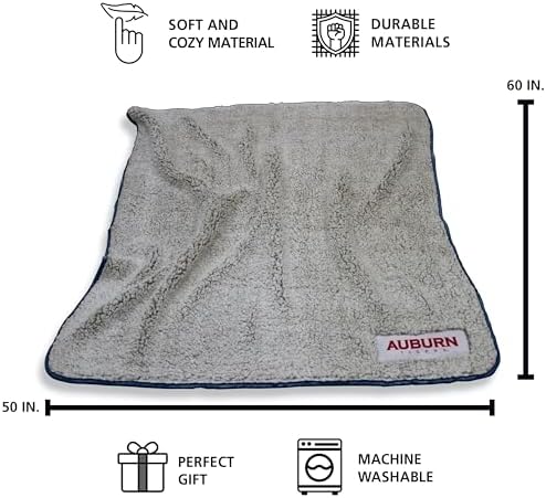 Logo Brands Officially Licensed NCAA Unisex Frosty Fleece Blanket, One Size, Team Color