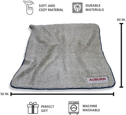 Logo Brands Officially Licensed NCAA Unisex Frosty Fleece Blanket, One Size, Team Color