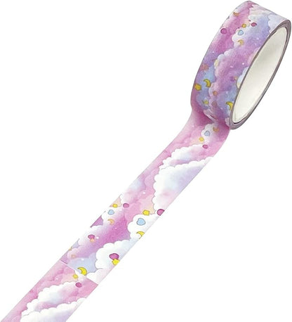 allydrew Washi Masking Tape, 15mm x 5M, Pink Clouds