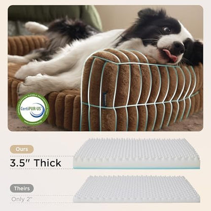 Bedsure ComfyFleece™ Memory Foam Orthopedic XL Plus Dog Bed 48"