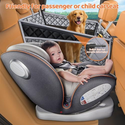 URPOWER Hard Bottom Dog Car Seat for Back Seat, Waterproof Hammock