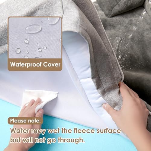 EHEYCIGA Orthopedic Small Dog Bed, Waterproof Memory Foam Washable Pet Beds