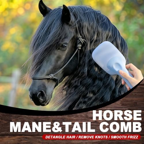 Blue Horse Mane&Tail Comb Horse Grooming Brush 8.62in/21.9cm