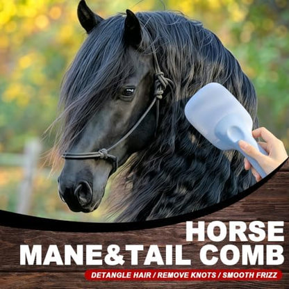 Blue Horse Mane&Tail Comb Horse Grooming Brush 8.62in/21.9cm