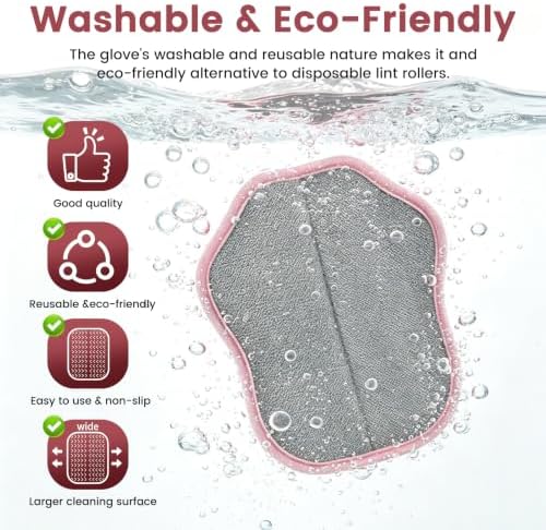 CareCove Reusable Electrostatic Pet Hair Removal Glove for Cats & Dogs