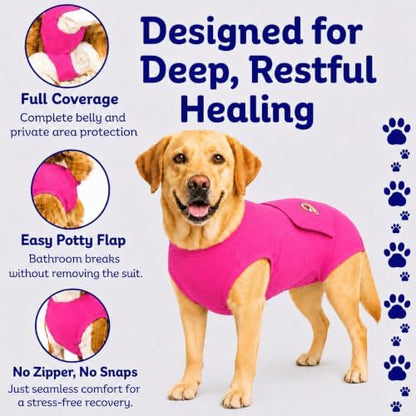 Surgi Snuggly Dog Surgery Recovery Suit, Cone Alternative, Spay/Neuter XL