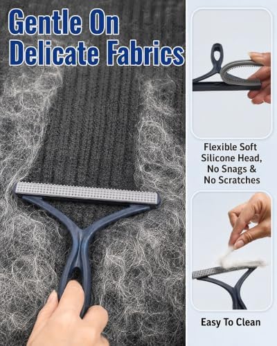 6-Pack Pet Hair Removal Tool, Cat Hair Remover Furniture