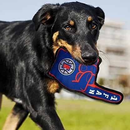 Pets First NBA #1 Fan Toy. Best Sports Dog Toy with Double Stitched Trim and Tough Nylon Material Filled with Chewable Polyfil and Inner Squeaker