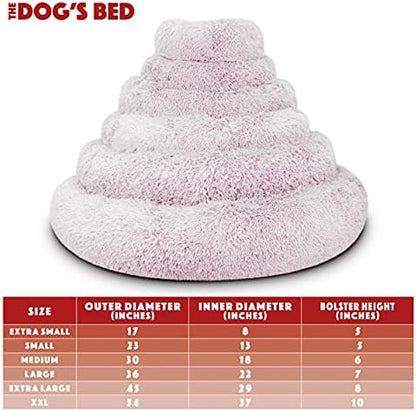 The Dog’s Bed Calming Donut Dog Bed, Machine Washable Removable Zip Cover