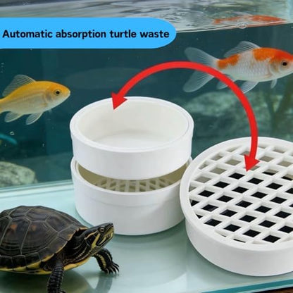 Turtle Tank Poop Collector, Easy-Clean Aquarium Waste Collector, Reusable Debris Cleaning Tool Plastic Aquarium Maintenance Tool (Large)