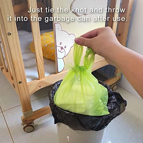 USBOO Disposable Diaper Bags, 300 Count, Green