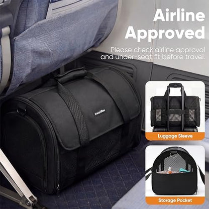 FUKUMARU Cat Carrier Soft, Ultra Lightweight Airline Approved Dog Carrier