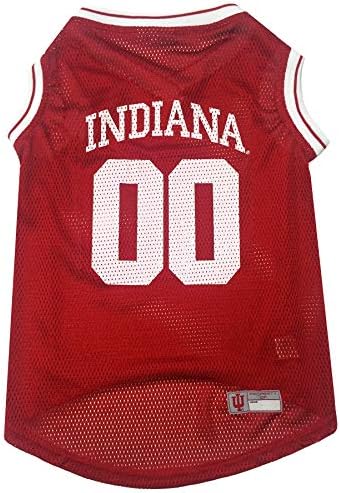 Pets First NCAA Basketball Pet Jersey INDIANA HOOSIERS Dog Jersey, Large (IND-4020-LG)