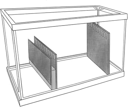 Aquarium Sump Refugium DIY Kit - Sump Chamber Dividers (40-Breeder)