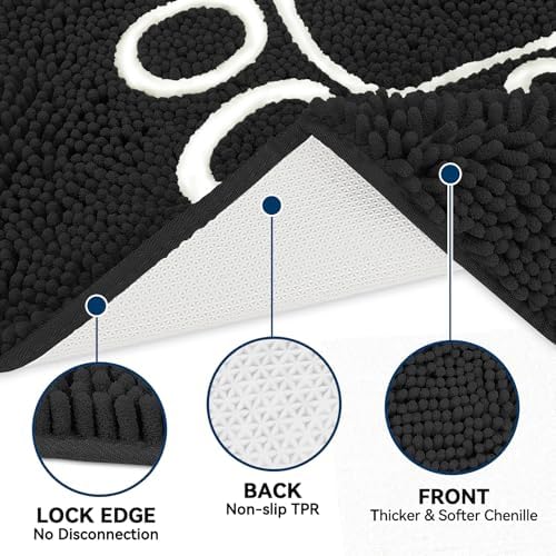 Bcoimo Super Absorbent Dog Door Mat, 48"*30" Anti Slip Mat for Muddy Paws