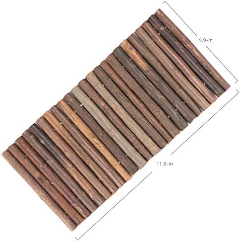Niteangel Wooden Ladder Bridge, Hamster Mouse Rat Rodents Toy, Small Animal Chew Toy (11.8" x 5.9")