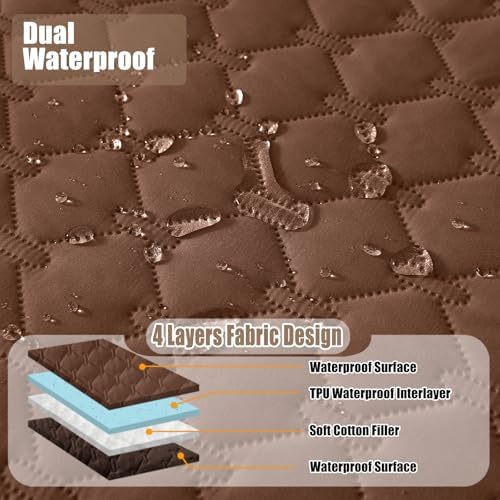 Smiry Waterproof Dog Bed Cover Blanket, Reversible Pet Blanket