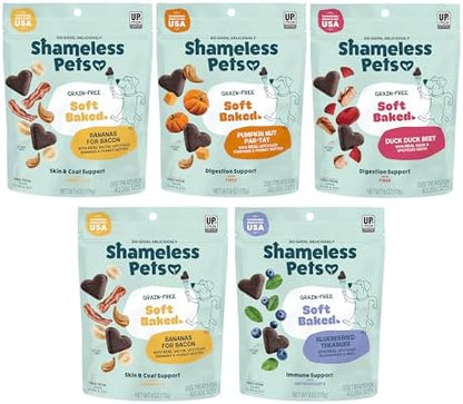 Shameless Pets Variety Soft-Baked Dog Treats - 5-Pack, 6 oz Each