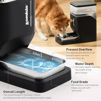 ZOMISIA 3 Gallon Automatic Dog Water Dispenser Gravity Extra Large Capacity