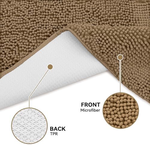 Bcoimo Super Absorbent Dog Door Mat, 48"*30" Anti Slip Mat for Muddy Paws