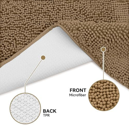 Bcoimo Super Absorbent Dog Door Mat, 48"*30" Anti Slip Mat for Muddy Paws