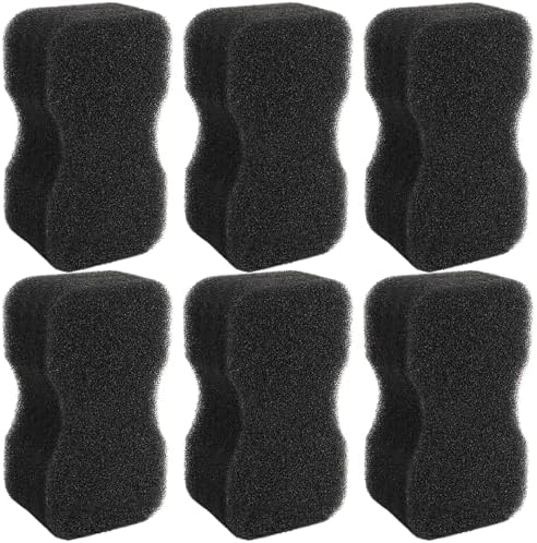 Cididu 6 Pack Horse Groomer Sponge, Durable Horse Bath Sponge Block for Cleaning and Massage, Reusable Brush Scrubber for Body Hair, Horses Grooming Tool Supplies for Large Dog and Cat, Easy to Grasp