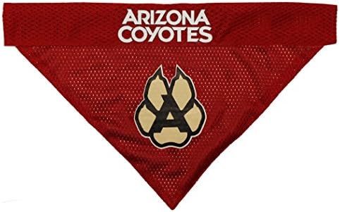 NHL Arizona Coyotes Bandana for Dogs & Cats, Small/Medium. - Cute & Stylish Bandana! The Perfect Hockey Fan Scarf Bandana, Great for Birthdays or Any Party!