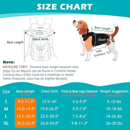 PetBonus Dog Front Carrier Backpacks, Legs Out Easy-fit Puppy Chest Carrier