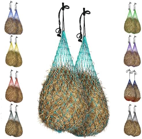 Majestic Ally Hay Net, Set of 2, Length - 54”, Holes 3"x3" for Horses