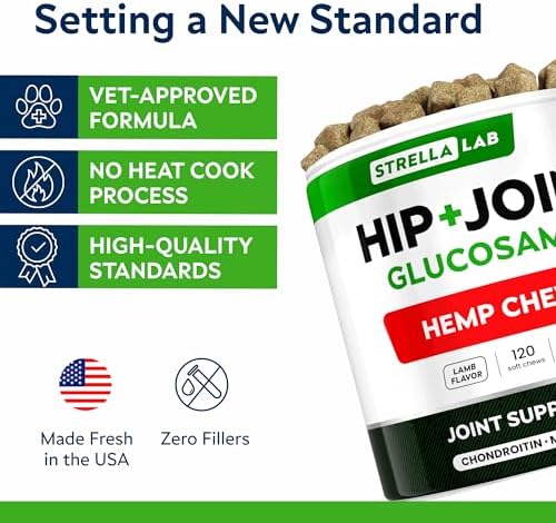 Advanced Joint Hemp Chews for Dogs Mobility - Hip & Joint Pain Relief Chews