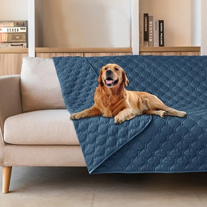 gogobunny Waterproof Pet Blanket for Bed, Washable Couch Cover for Dog Cat